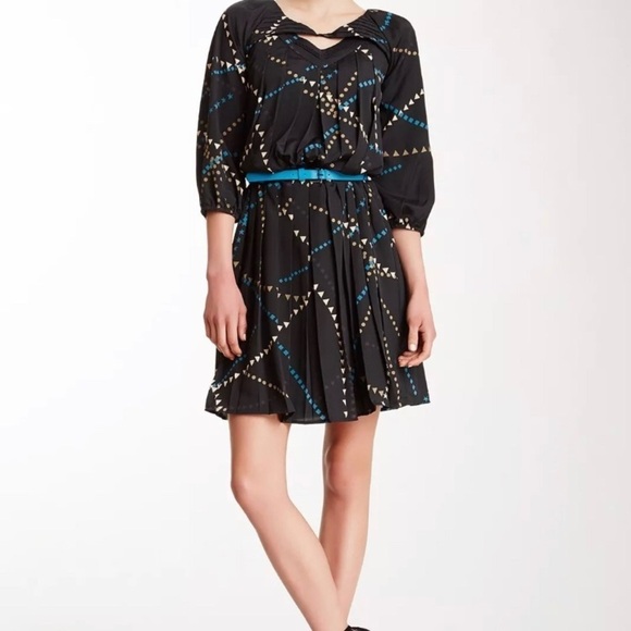 Jessica Simpson size 8 Black A-Line Tea Dress - Picture 1 of 8